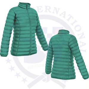 Winter Products Veste matelassée épaisse et ample unisexe pour hommes et femmes Impression de logo personnalisée - Product Image 1