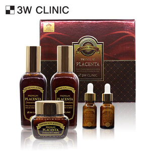 Set de 3 Piezas de Cuidado de la Piel Antienvejecimiento Premium 3W Clinic con Placenta, Colágeno, Niacinamida y Vitamina E, Crema Facial y Corporal, Uso Doméstico, ODM - Product Image 1