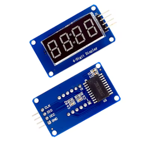 Tm1637 LED hiển thị module cho <span class=keywords><strong>Arduino</strong></span> 7 đoạn 4-bits 0.36inch Màu đỏ anode kỹ thuật số ống LED điều chỉnh độ sáng đồng hồ giờ - Product Image 1