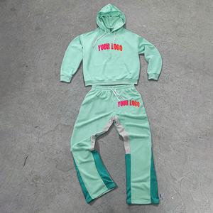 Ensemble de survêtement personnalisé imprimé, streetwear premium, 220 g/m², 100 % coton, à capuche, pour hommes - Product Image 2