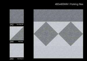 Dalles de sol durables pour parking extérieur 40x40 cm 400x400 mm 16x16 pouces Série utilitaire en céramique mate pour usage extérieur - Product Image 2