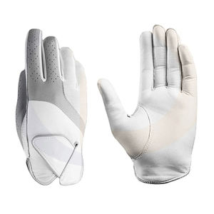 Couleurs personnalisées en cuir véritable respirant antidérapant imperméable gaucher droitier poignées hommes femmes vêtements de sport gants de golf - Product Image 2
