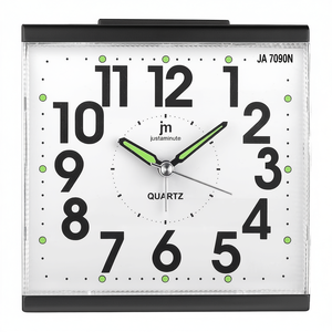 Reloj Despertador Lowell Negro JA 7090N, Elegante Reloj de Escritorio y Mesa - Product Image 2