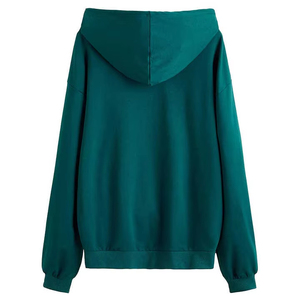 Pull à capuche OEM Pull à capuche surdimensionné en coton et polyester de qualité supérieure Pull pour femmes Sweat à capuche avec logo personnalisé - Product Image 2