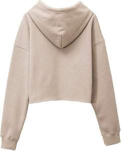 Sudadera Urbana para Mujer con Estampado Sky Script, 65% Algodón, 35% Poliéster, Logotipo Frontal, Capucha con Cordón, Estilo Corto, Forro Polar para Invierno - Product Image 5