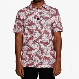 Polo de algodón transpirable de talla grande para hombre, diseños OEM personalizados con logotipo, estampado de estilo tejido, Polo de sublimación personalizado - Product Image 1