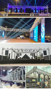 <span class=keywords><strong>Treillis</strong></span> en aluminium facile à installer avec couleur personnalisée pour les spectacles de lumière Système de toit d'affichage de scène de mariage et <span class=keywords><strong>pont</strong></span> en <span class=keywords><strong>treillis</strong></span> - Product Image 6