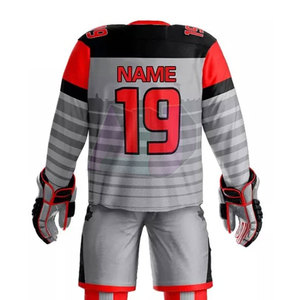 Uniforme de Hockey sobre Hielo Personalizado, Servicio OEM, Disponible al por Mayor, 100% Poliéster, Absorbe la Humedad, Transpirable, Tallas, Colores y Diseños Personalizados - Product Image 6