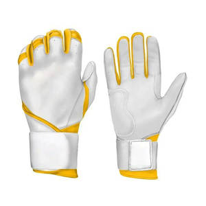 Guantes de bateo de béisbol palma de cuero suave tela transpirable diseño unisex hecho en fábrica precio barato a granel para uso en juegos - Product Image 2