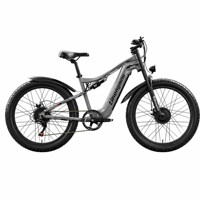 Vélo de montagne électrique à double moteur 2000W, batterie 48V 17.5AH, 26x3.0, vélo électrique tout-terrain haute vitesse