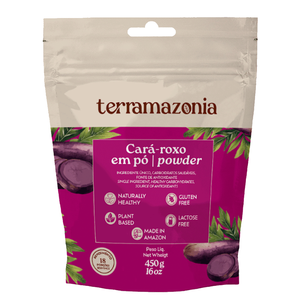 Terrazonmia Cara-roxo Polvo Dulce 450g Envasado al Vacío Naturalmente Saludable a Base de Plantas Hecho en Brasil Sin Gluten Vegano para Niños y Adultos - Product Image 1