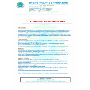 Maquinaria de tratamiento de agua de 500l Sistema de filtración de pantalla de barra mecánica con bomba Motor PLC Cojinete de motor de 220V-1 año de garantía - Product Image 1