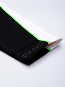 Pantalones de chándal ajustados para mujer con diseño de rayas naranjas y negras transpirables personalizados recién llegados - Product Image 5