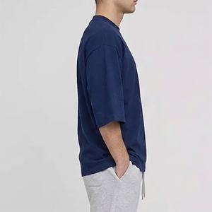 T-shirt à manches longues en coton 100% personnalisé OEM/ODM, style streetwear hip-hop, respirant, avec logo imprimé numérique personnalisé - Product Image 2