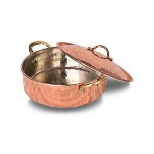 หม้อทองแดงมีฝาปิด รูปทรงตามสั่ง คุณภาพดี สำหรับเสิร์ฟอาหาร หม้อทองแดงสำหรับเสิร์ฟอาหาร ใช้ในบ้าน โรงแรม อุปกรณ์ครัว จานเสิร์ฟ - Product Image 6