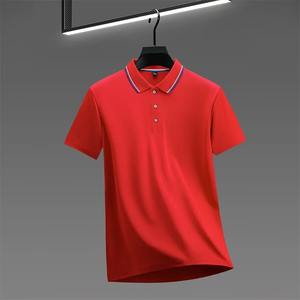 Polo pour homme printemps et automne poche revers T-shirt à manches courtes sport loisirs classique hommes vacances d'affaires chaudes - Product Image 4