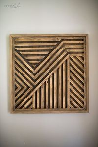 แผ่นไม้วอลนัทแกะสลักแผ่นไม้3D สำเนียงเรขาคณิตแผ่นไม้ตกแต่งผนังภายในสมัยใหม่บ้านสำนักงาน - Product Image 2