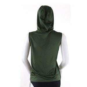 Wholesale Light Weight <b>Sleeveless</b> Crop <b>Hoodie</b> Ladies Windproof High Quality Casual Wear Breathable <b>sleeveless</b> <b>hoodie</b> - Product Image 3