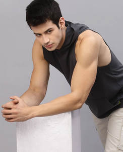 Nouvelle mode débardeurs hommes sans manches Fitness dos gilet OEM Service respirant coton gilet de refroidissement - Product Image 4