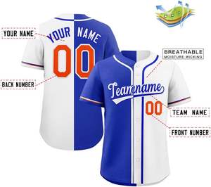 Camisetas de béisbol de alta calidad personalizadas, tela transpirable con logotipos de equipos, números, ropa de softbol, técnicas impresas para equipos, clubes - Product Image 2