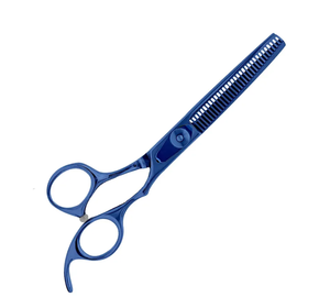 Beauty <b>Hair</b> <b>Thinning</b> <b>Scissors</b> 6\" German Stainless Steel Barber Shears with Fix Finger Rest Sharp Blunt Blade Tip Finish Polish - Product Image 3
