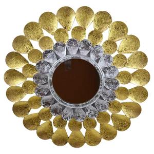 Hot Selling Modern <b>Round</b> Iron Metal & Glass Wall <b>Mirror</b> Frame European Wall Accents <b>Bathroom</b> <b>Mirror</b> Handmade - Product Image 1