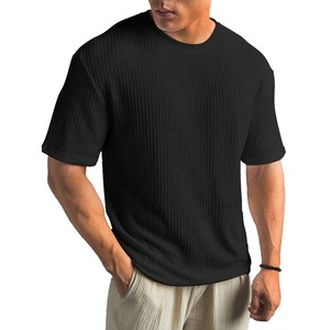 เสื้อยืด300 GSM น้ำหนักมากเสื้อยืดครอปสำหรับผู้ชายเสื้อยืดลายกรดบอซีฟิตมีโลโก้ออกแบบได้ตามต้องการ - Product Image 2