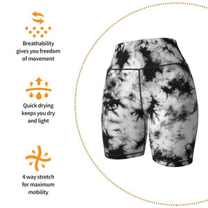 Shorts de Yoga Deportivos con Estampado, 80% Nailon, 20% Elastano, para Gimnasio, Fitness, Entrenamiento, Correr, Cintura Elástica, Leggings de Yoga para Mujer - Product Image 4