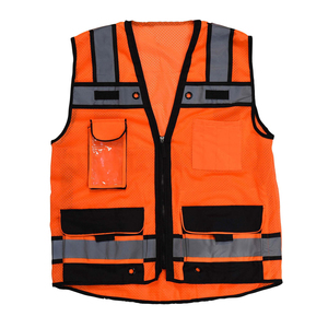 Chalecos de seguridad hechos con material de poliéster personalizado de la mejor calidad 2025, precio barato, chaleco de seguridad totalmente cómodo, servicio OEM - Product Image 5