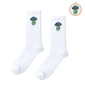 Colorful Sports <b>Socks</b> with Embroidered UFO and Bow Design Breathable and <b>Warm</b> One Size Fits All for Winter Use - Product Image 4
