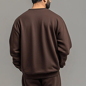 Venta al por mayor OEM/ODM sudaderas para hombre 100% algodón cálido acogedor elegante y transpirable ropa de invierno cálido pulóver sudadera - Product Image 2