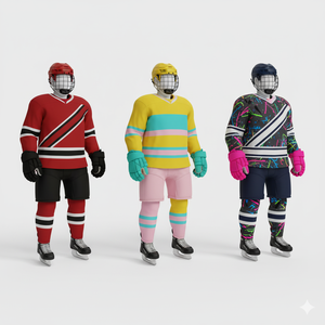 Uniforme de hockey sur glace pour équipe professionnelle 2026 |   Ensemble de sublimation personnalisé |   Fournisseur d'usine en gros - Product Image 4