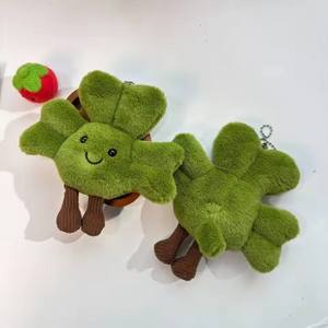 For JELLYCAT Creative Cartoon Cute Keychain Pendant Clover Plush Doll Ornaments Unique Gift <b>Stuffed</b> Animal <b>Toy</b> New Product - Product Image 5