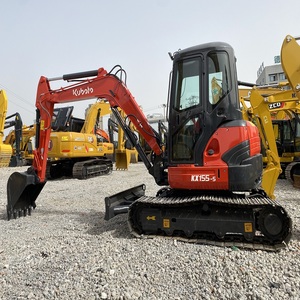 Pelle d'occasion de haute qualité Kubota KX155-5 5,5 tonnes pelle de marque japonaise d'origine nouveauté heures basses avec CE et EPA à vendre - Product Image 5