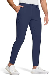Pantalones de Vestir Casuales para Hombre, Corte Regular, Cintura Media, Alta Calidad, Secado Rápido, Transpirables, Resistentes al Viento, Cierre con Cordón Ajustable para Verano - Product Image 5