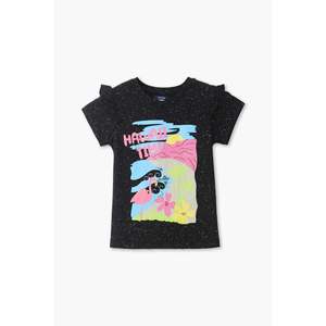 Camiseta gráfica de marca para niñas en negro Camisetas y polos de alta calidad para niñas - Product Image 2