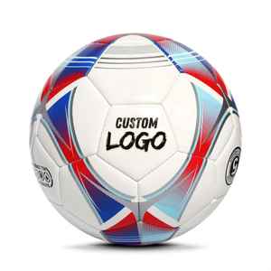 Official Size 5 TPU Soccer Ball | Machine Stitched Training <b>Football</b> | Lightweight Durable Nylon Wound Bladder <b>Air</b> Retention | - Product Image 1