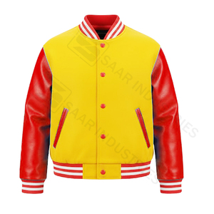 Veste universitaire résistante, confortable, respirante, en laine, couleur et taille personnalisées, réversible, coupe-vent, logo frontal - Product Image 6