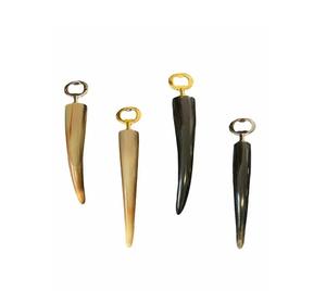 Ouvre-bouteille en acier inoxydable simple et écologique, élégance rustique, fait à la main, corne de buffle plate avec option de logo personnalisé - Product Image 6