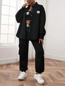 Ensemble de survêtement décontracté pour femmes, vêtements de sport streetwear, conçu pour l'entraînement et le confort quotidien - Product Image 5