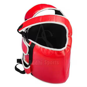 Protector de pecho de entrenamiento cómodo de cuero Diseño flexible Equipo de protección de pecho de artes marciales - Product Image 2