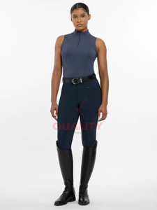 Tela técnica de regulación térmica, soporte sin costuras, capa base de secado rápido, tacto suave, capa base de equitación para mujer al por mayor - Product Image 3