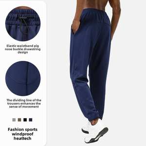 Pantalones Deportivos Casuales de Invierno 2025 para Hombre, Color de Contraste, Nuevo, Secado Rápido, Ropa Deportiva Activa, Pantalones de Correr y Fitness con Cierre Elástico en la Cintura - Product Image 4