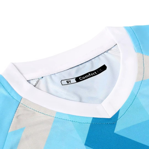 Ensemble de maillots de football personnalisés pour hommes en gros avec maillot et short de football imprimés par sublimation, respirants et à séchage rapide, uniforme d'équipe - Product Image 4