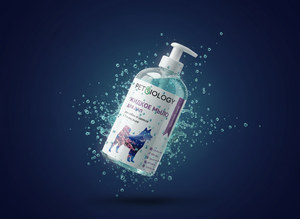 PETBIOLOGY Jabón Líquido Suave para Patas de Perros y Cachorros (3+ Meses) 300ml Plástico Baño Frutas y Verduras - Product Image 3