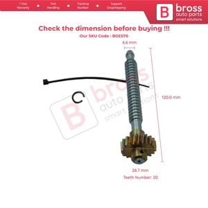 Moteur de réglage de hauteur BGE576 5609510, engrenage métallique de réparation, axe de 12 cm pour Mondeo Galaxy S Max - Product Image 5