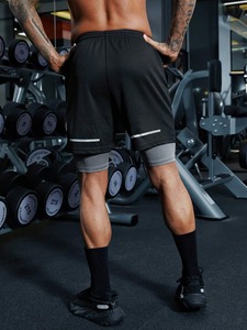 2024 nouveauté personnalisé hommes 100% coton coupe ample Shorts léger respirant écologique solide motif-vente en gros - Product Image 6