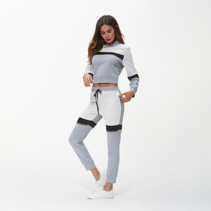 Survêtement en velours à Logo personnalisé pour femme, Design personnalisé, survêtement unisexe, vêtements de sport pour dames, ensemble 2 pièces - Product Image 4