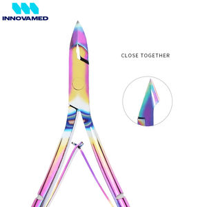 Tijeras para cortar cutículas de uñas, herramientas de pedicura de acero inoxidable, removedor de piel muerta, alicates para Podología de uñas de los pies - Product Image 3