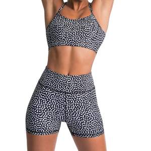 Quick Dry Women Sublimation <b>Sports</b> <b>Bra</b> Shorts Seamless Gym Compression Yoga Running Training Custom Fitness Sets - Product Image 4